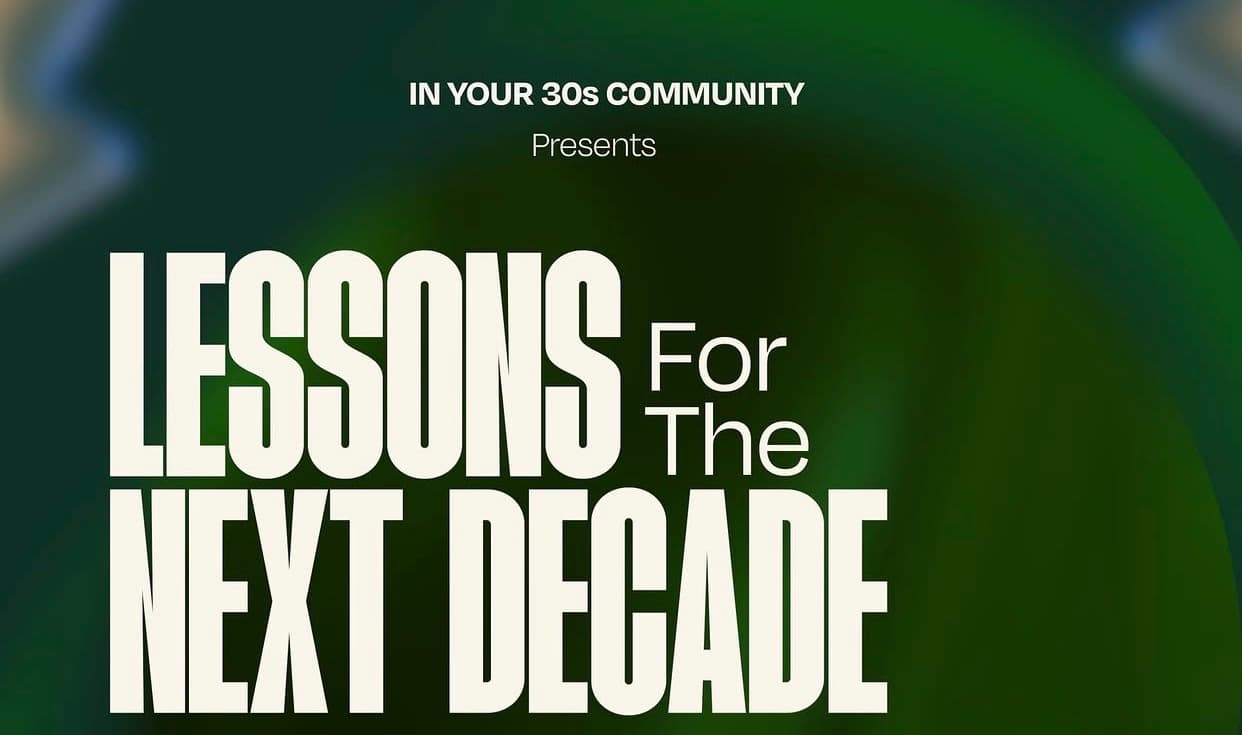 IN YOUR 30s COMMUNITY
